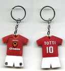 Κόκκινα PVC Keychains ποδοσφαίρου της Manchester United προωθητικά μαλακά/λάστιχο