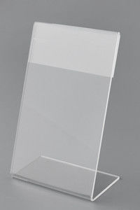 Tabletop ο σαφής ακρυλικός τοίχος κατόχων σημαδιών τοποθετεί, κάτοχος σημαδιών τύπων γραφείων
