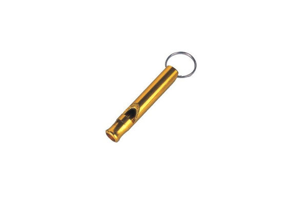 κίτρινο έκτακτης ανάγκης Whistle προώθησης Keychains για πεζοπορία και διασκέδαση