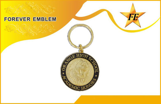 Μέταλλο προωθητικό βασικό δαχτυλίδι Keychains συνήθειας/μετάλλων για το επιχειρησιακό δώρο