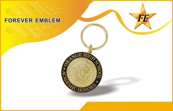 Μέταλλο προωθητικό βασικό δαχτυλίδι Keychains συνήθειας/μετάλλων για το επιχειρησιακό δώρο