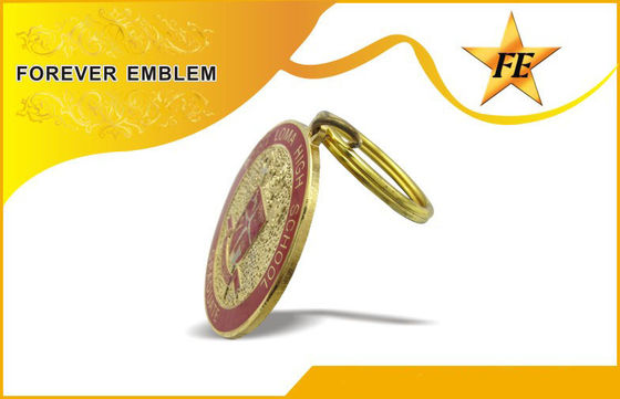 Μαλακά σμάλτο/μέταλλο προωθητικό Keychains με το διασπασμένο δαχτυλίδι και αλυσίδες Cloisonne