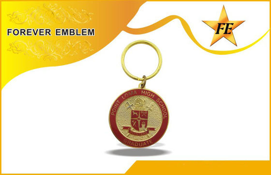 Μαλακά σμάλτο/μέταλλο προωθητικό Keychains με το διασπασμένο δαχτυλίδι και αλυσίδες Cloisonne