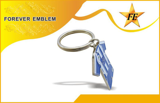 Χτυπημένο κύβος αναμνηστικό προωθητικό Keychains σιδήρου για το γάμο, γενέθλια