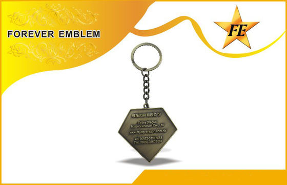 Χαμηλό κράμα προωθητικό Keychains ψευδάργυρου καδμίου/μπρελόκ με το σχέδιο συνήθειας