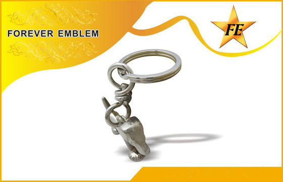 Το τρισδιάστατο μέταλλο προωθητικό Keychains χαλκού/χαλκού με το διασπασμένο δαχτυλίδι + πηδά το δαχτυλίδι