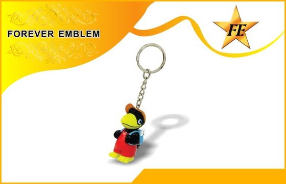 Πλήρες τρισδιάστατο προωθητικό Keychains με το σχέδιο συνήθειας με EN71 τα πρότυπα