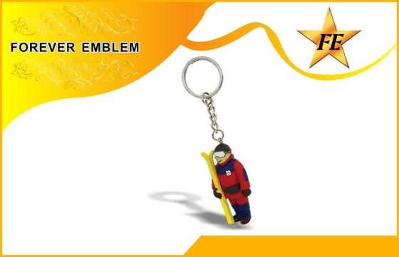 Πλήρες τρισδιάστατο προωθητικό Keychains με το σχέδιο συνήθειας με EN71 τα πρότυπα