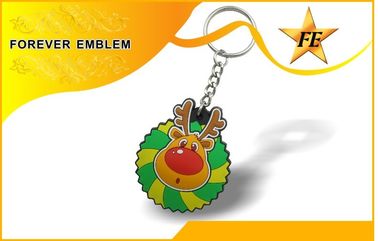 PVC ζωηρόχρωμο προωθητικό Keychains με την ελεύθερη δαπάνη δειγμάτων