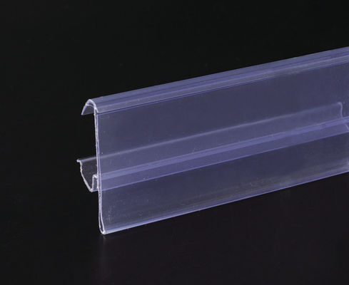 Λουρίδες στοιχείων ραφιών PVC καταστημάτων υπεραγορών 32mm/39mm, Transprent
