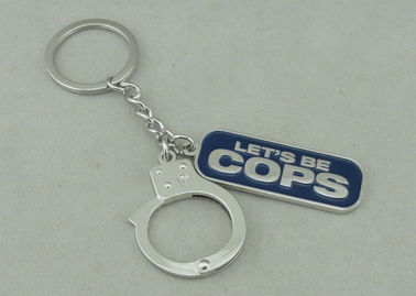 Μαλακό σμάλτο κραμάτων ψευδάργυρου Keychain σπολών προωθητικό με ασημένια 42 χιλ.