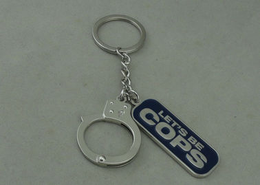 Μαλακό σμάλτο κραμάτων ψευδάργυρου Keychain σπολών προωθητικό με ασημένια 42 χιλ.