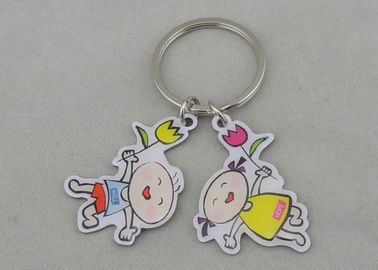 Προωθητική εκτύπωση όφσετ Keychain ανοξείδωτου με την ασημένια επένδυση