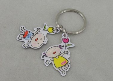 Προωθητική εκτύπωση όφσετ Keychain ανοξείδωτου με την ασημένια επένδυση
