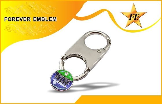 Μπρελόκ και κάτοχος Keychain νομισμάτων καροτσακιών υπεραγορών νομισμάτων με το ΛΟΓΟΤΥΠΟ συνήθειας
