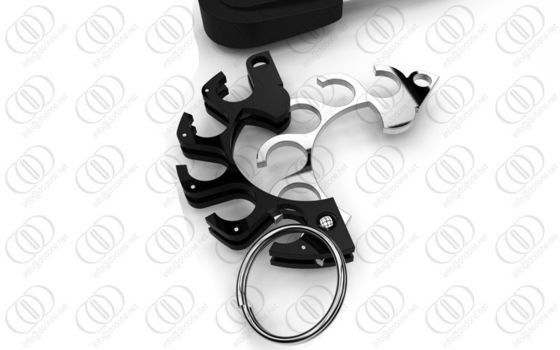 316L βασικό ανοιχτήρι μπουκαλιών κατόχων Keychain ανοξείδωτου