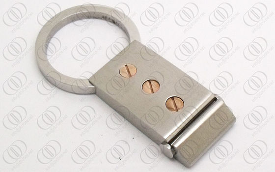 Αυξήθηκε χρυσός βασικός κάτοχος Keychain ανοξείδωτου εμφάσεων βιδών για τα άτομα