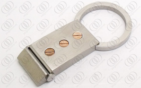 Αυξήθηκε χρυσός βασικός κάτοχος Keychain ανοξείδωτου εμφάσεων βιδών για τα άτομα