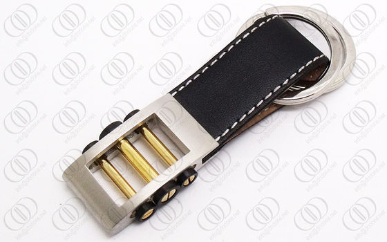 Μοντέρνο ανοξείδωτο Keychain λουριών δέρματος