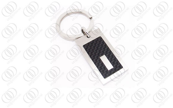 316L μαύρη έμφαση Keychain Engraeable ινών άνθρακα ανοξείδωτου