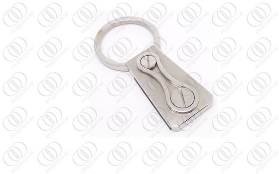 Ο βασικός κάτοχος Keychain ανοξείδωτου βιδών 316L με βουρτσισμένος και γυαλισμένος τελειώνει