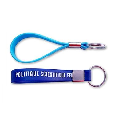 Κρεμαστά κοσμήματα προωθητικό Keychain, εξαρτήματα μετάλλων, χρώμα σιλικόνης 100% Pantone