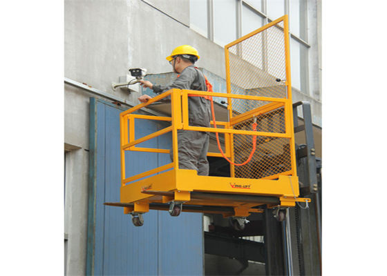 Forklift χάλυβα συνδέσεις φορτηγών με τη χωρητικότητα φορτίων 300kg/Forklift την πλατφόρμα εργασίας