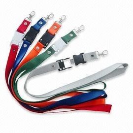 Αστραπιαία σκέψη πλαστικού/πολυεστέρα USB κορδονιών με την προσαρμοσμένη εκτύπωση λογότυπων