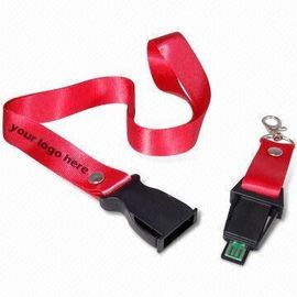 Αστραπιαία σκέψη πλαστικού/πολυεστέρα USB κορδονιών με την προσαρμοσμένη εκτύπωση λογότυπων