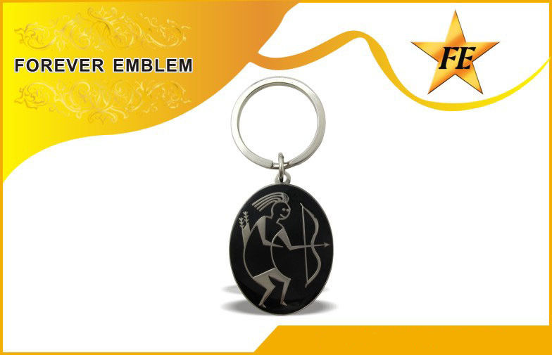 Σμαλτωμένη συνήθεια προωθητικό Keychains χρώματος για το δώρο οργάνωσης